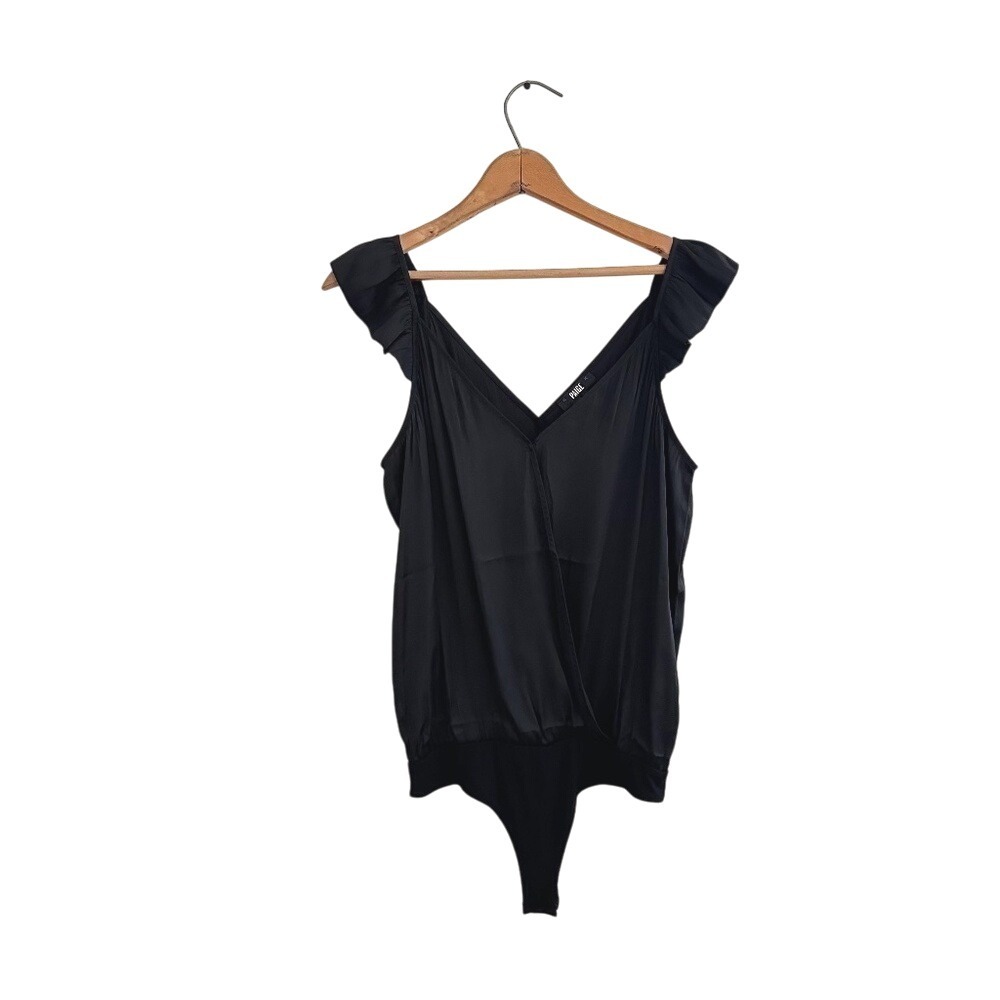 Paige Lunah Ruffle Strap‎ Bodysuit - Small